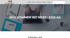 Desktop Screenshot of medelexis.ch