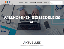 Tablet Screenshot of medelexis.ch